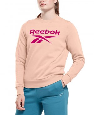 Женский флисовый свитшот с логотипом Identity , розовый Reebok