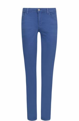 Однотонные джинсы прямого кроя Armani Jeans. Цвет: синий