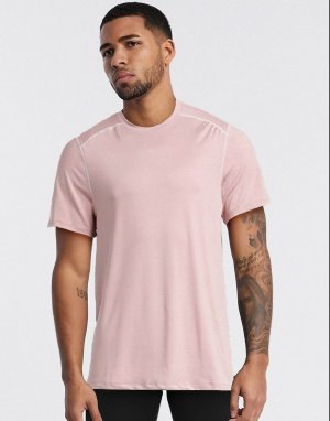 Розовая спортивная футболка -Розовый цвет New Look
