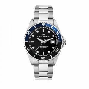 Наручные часы R8253597091, серебряный, черный PHILIP WATCH. Цвет: серебристый/черный/серебряный