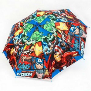 Зонт-трость Marvel, мультиколор MARVEL. Цвет: микс/разноцветный