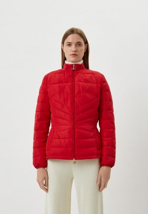Куртка утепленная Elisabetta Franchi. Цвет: красный
