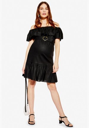 Платье Topshop Maternity. Цвет: черный