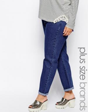 Классические джинсы в винтажном стиле Alice & You. Цвет: синий