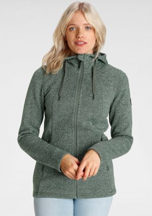 Спортивная флисовая куртка Polarino, пестрый зеленый POLARINO