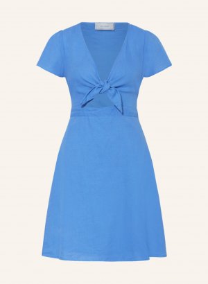 Платье NEO NOIR DIARA mit Leinen, синий