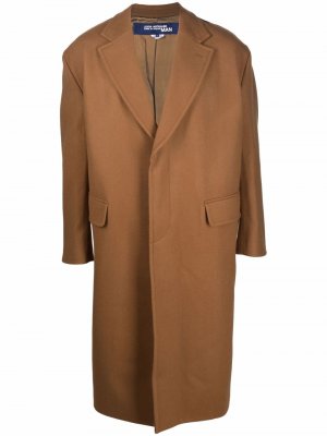Пальто с трикотажной вставкой Junya Watanabe. Цвет: коричневый