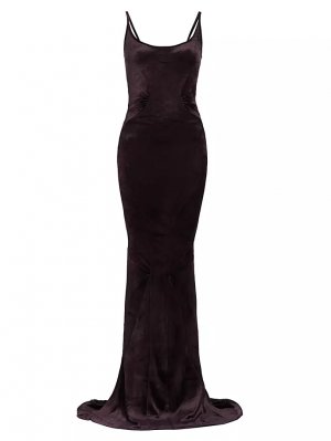 Бархатное платье-комбинация из джерси , фиолетовый Rick Owens