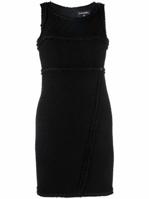 2010s tweed sleeveless dress Chanel Pre-Owned. Цвет: черный