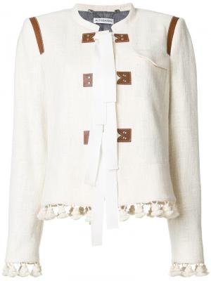 Пиджак с кисточками и завязкой Altuzarra. Цвет: нейтральные цвета