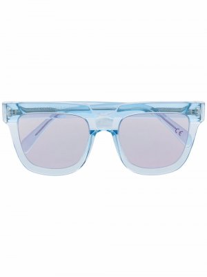 Transparent-effect oversize-frame sunglasses Retrosuperfuture. Цвет: синий