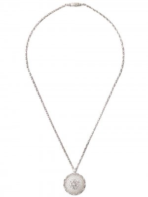 18kt white gold diamond pendant necklace Buccellati. Цвет: серебристый