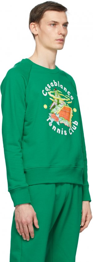 Green Tennis Club Island Sweatshirt Casablanca. Цвет: green - tennis club