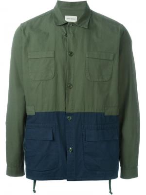 Куртка Berwick Oliver Spencer. Цвет: зелёный