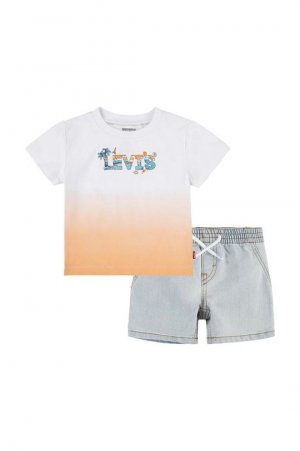 Levi's Хлопковый детский комплект, оранжевый Levi's