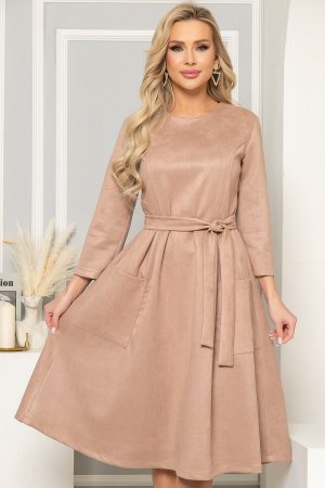Платье LT COLLECTION. Цвет: бежевый