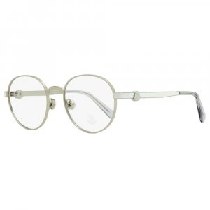 Круглые очки унисекс ML5179 016 Прозрачные палладиевые 51 мм Moncler