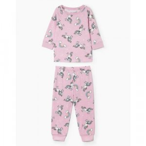 Пижама , размер 6-8л/122-128, розовый Gloria Jeans. Цвет: розовый