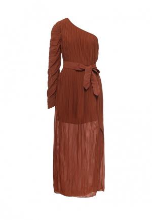 Платье Paccio. Цвет: коричневый