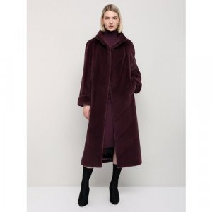Пальто , размер 48, фиолетовый ALEF. Цвет: фиолетовый