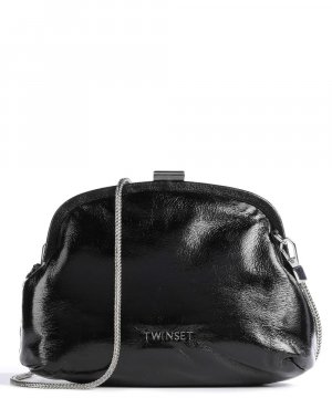 Блестящая сумка через плечо из искусственной кожи Twinset, черный TWINSET