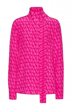 Блуза VALENTINO. Цвет: розовый