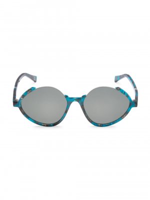 Овальные солнцезащитные очки Sophia 54MM, синий Zeus + Dione