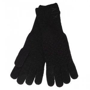 Перчатки и варежки Armani Exchange. Цвет: черный