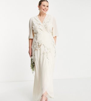 Свадебное платье цвета слоновой кости Bridal Leila-Белый Hope & Ivy Plus