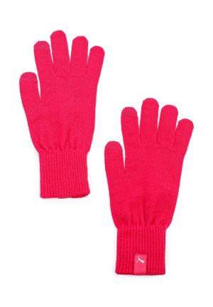 Перчатки PUMA knit gloves. Цвет: розовый