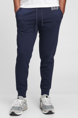 Спортивные брюки без застежки с логотипом из флиса Gap, синий GAP