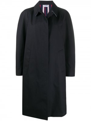 Пальто с рукавами реглан Thom Browne. Цвет: синий