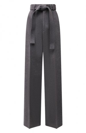 Шерстяные брюки Zegna. Цвет: серый