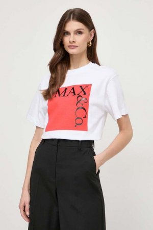 МАКС&Ко. футболка из хлопка x CHUFY Max&Co., белый MAX&Co.