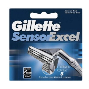 Запасные лезвия для бритвы Sensor Excel Gillette