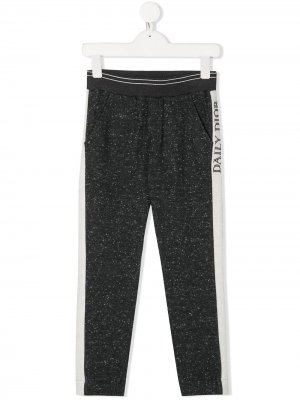 Спортивные брюки с логотипом Baby Dior. Цвет: серый