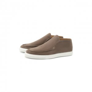 Замшевые ботинки Corneliani. Цвет: коричневый