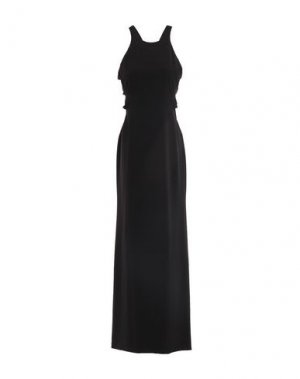 Длинное платье HALSTON. Цвет: черный