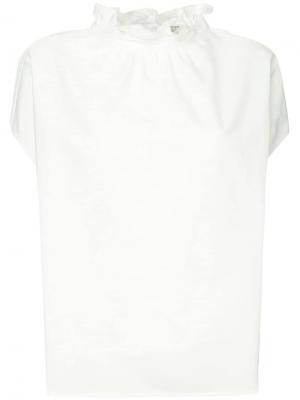 Рубашка с оборками Atlantique Ascoli. Цвет: белый