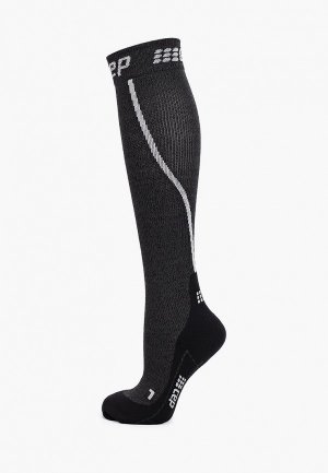 Компрессионные гольфы CEP Merino Wool Compression Knee Socks C223. Цвет: серый
