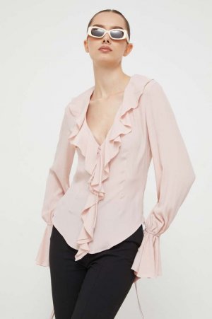 Блузка Blumarine из смесового шелка Blugirl Blumarine, розовый