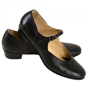 Туфли для народных танцев , цвет черный, размер 30 (длина стопы 20 см) Фольклор.Store. Цвет: черный