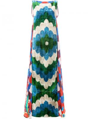 Платье макси с принтом Afroditi Hera. Цвет: многоцветный