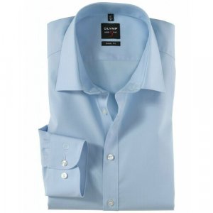 Рубашка , размер 44/182, голубой OLYMP. Цвет: голубой
