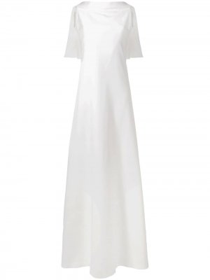 Платье-кейп без рукавов Givenchy. Цвет: белый