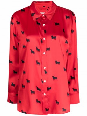 LAutre Chose блузка с узором L'Autre. Цвет: красный