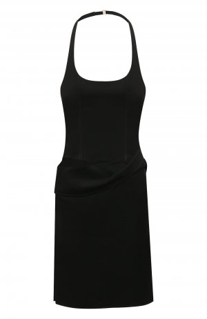 Шерстяное платье Jacquemus. Цвет: чёрный