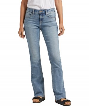 Женские зауженные джинсы Elyse со средней посадкой Bootcut Silver Jeans Co.