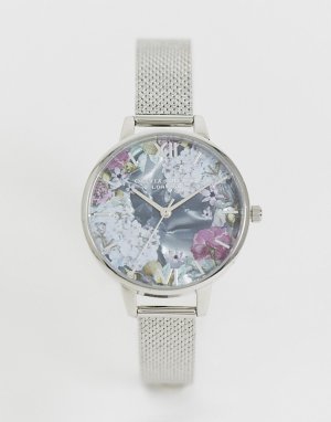 Часы с сетчатым браслетом OB16US11 Under the Sea-Серебряный Olivia Burton