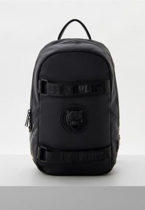 Рюкзак и кошелек Plein Sport. Цвет: черный